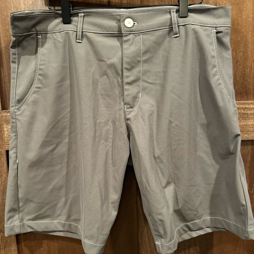Gray Flat Front Shorts